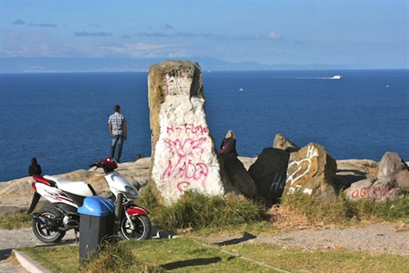 [A view of Spain as seen from Tangiers. Photo by Anny Gaul.]