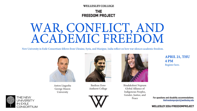 LIVE EVENT - War, Conflict, and Academic Freedom (21 April)