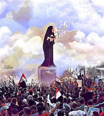«نازل آخذ حقي»: فنانون يساندون الحراك الشعبي في العراق