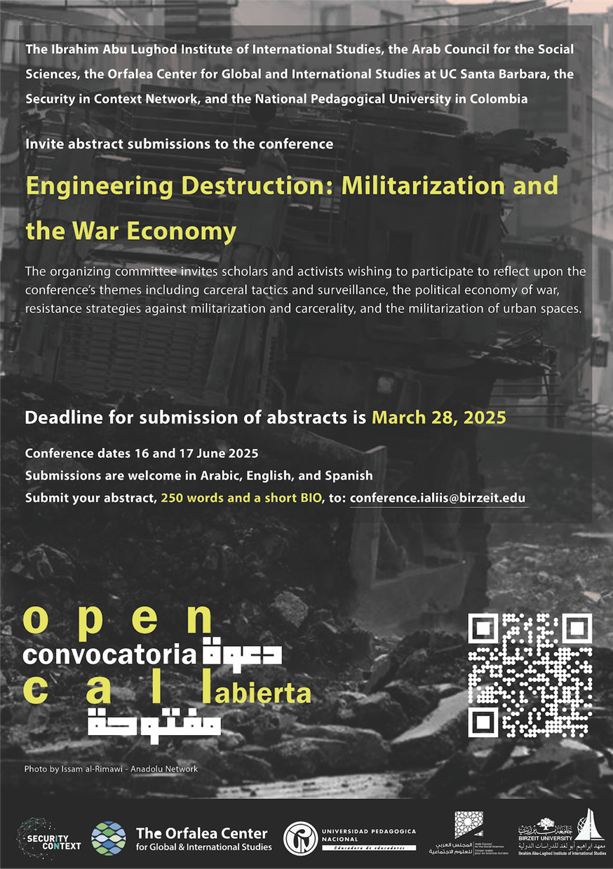 CALL FOR PAPERS — Engineering Destruction: Militarization and the War Economy
