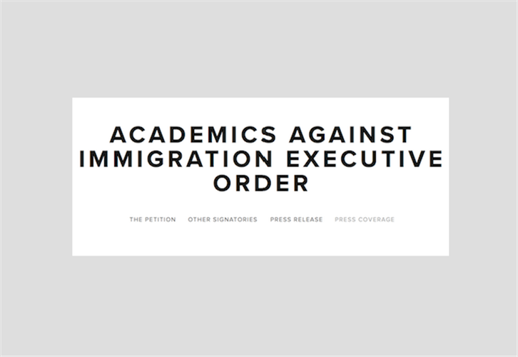 Jadaliyya Press Release And Petition Academics Denounce Trump S Executive Order On Immigration