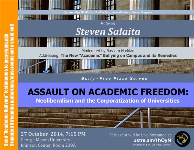 Assault on Academic Freedom Neoliberalism and the Corporatization of Universities, Live Stream