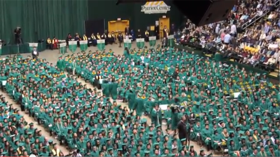 GMU Students Walk Out of Graduation Ceremony in Protest of Honoring