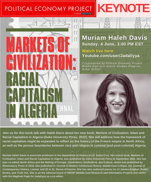 Political economy summer institute keynote markets of civilization